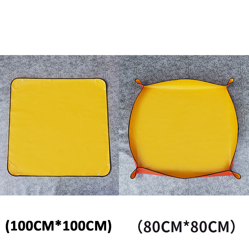 Plant Repotting Mat Waterproof PE Transplanting Mat Foldable Gardening Mat Repotting Mat for Indoor Outdoor Plants