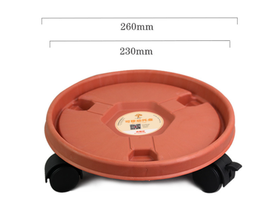 2 Pc Heavy Duty Plant Caddy with Wheels - Rolling Plant Stand