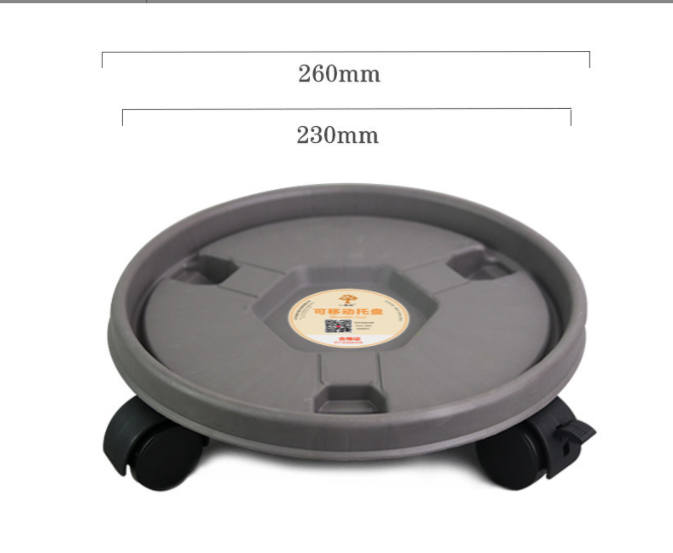 2 Pc Heavy Duty Plant Caddy with Wheels - Rolling Plant Stand