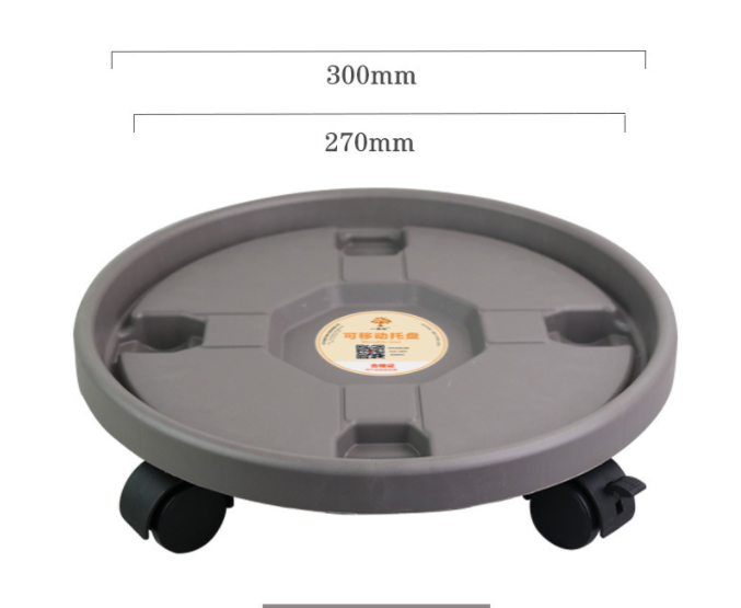 2 Pc Heavy Duty Plant Caddy with Wheels - Rolling Plant Stand