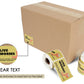 1.9"x 2.9" 200 Sticker Label Per Roll LIVE WORMS Do Not Expose to Excessive Heat or Direct Sunlight Label for Shipping and Moving