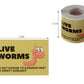 1.9"x 2.9" 200 Sticker Label Per Roll LIVE WORMS Do Not Expose to Excessive Heat or Direct Sunlight Label for Shipping and Moving