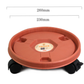 2 Pc Heavy Duty Plant Caddy with Wheels - Rolling Plant Stand