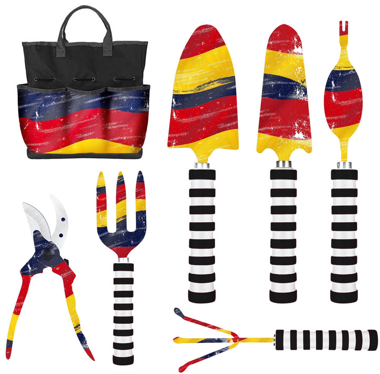 Garden Tool Set 6 Piece Aluminum Hand Tool Kit