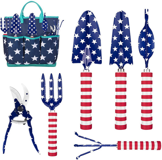 Garden Tool Set 6 Piece Aluminum Hand Tool Kit